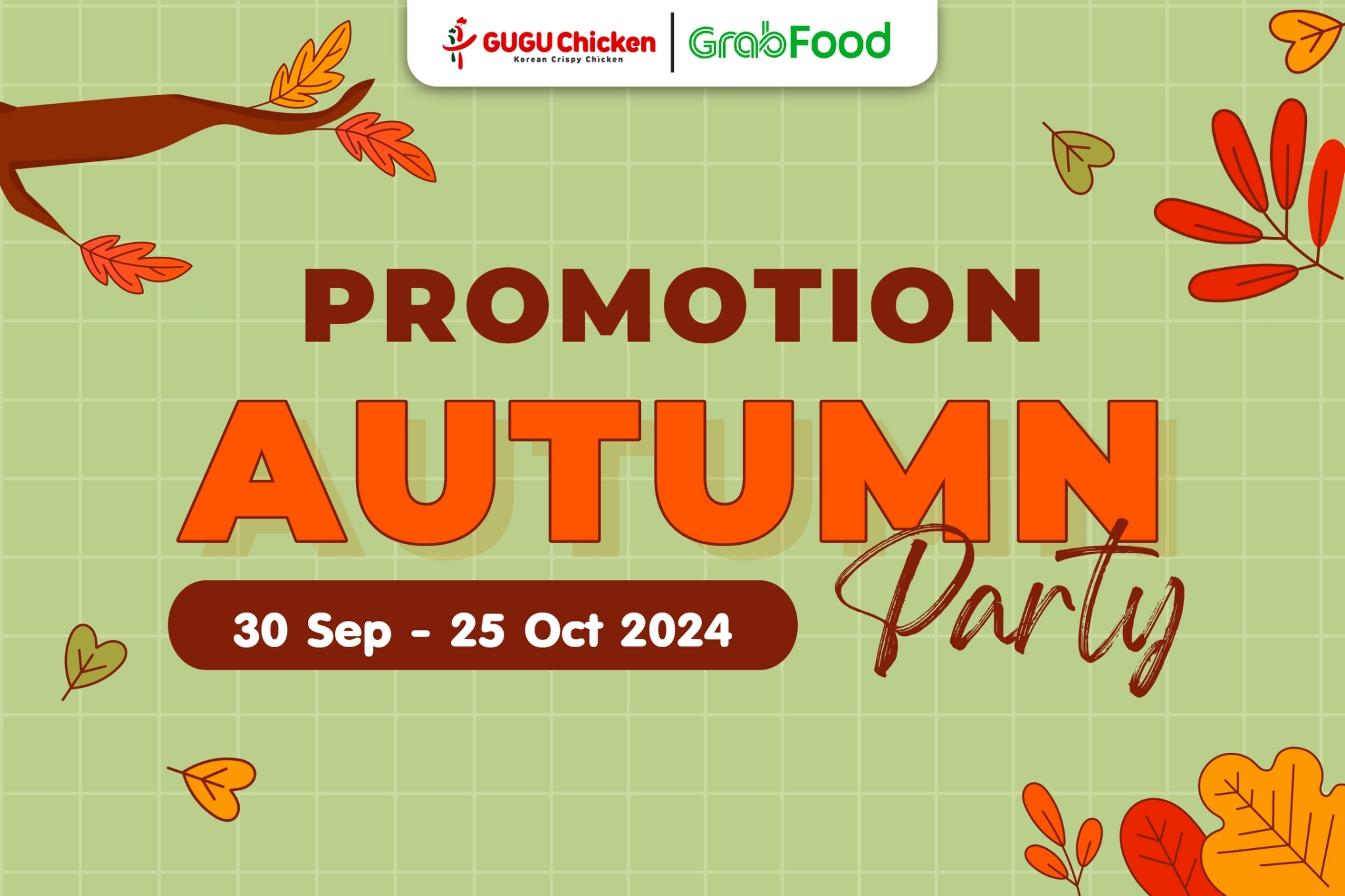 Get your belly ready, Grab Food has a great promotion, AUTUMN PARTY 🌟